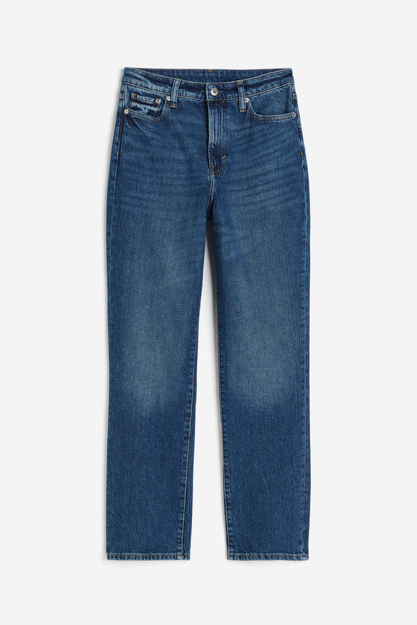 H&M Mom Ultra High Ankle Jeans Denimblau