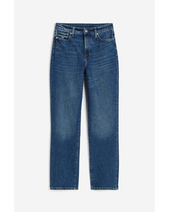 Mom Ultra High Ankle Jeans Denimblau