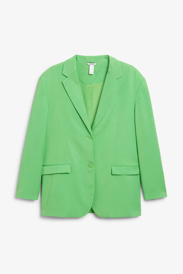 Monki Oversize Classic Green Blazer Green