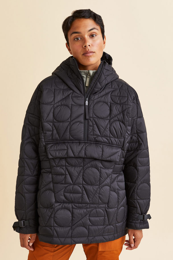 H&M Thermolite® Quilted Popover Jacket Black