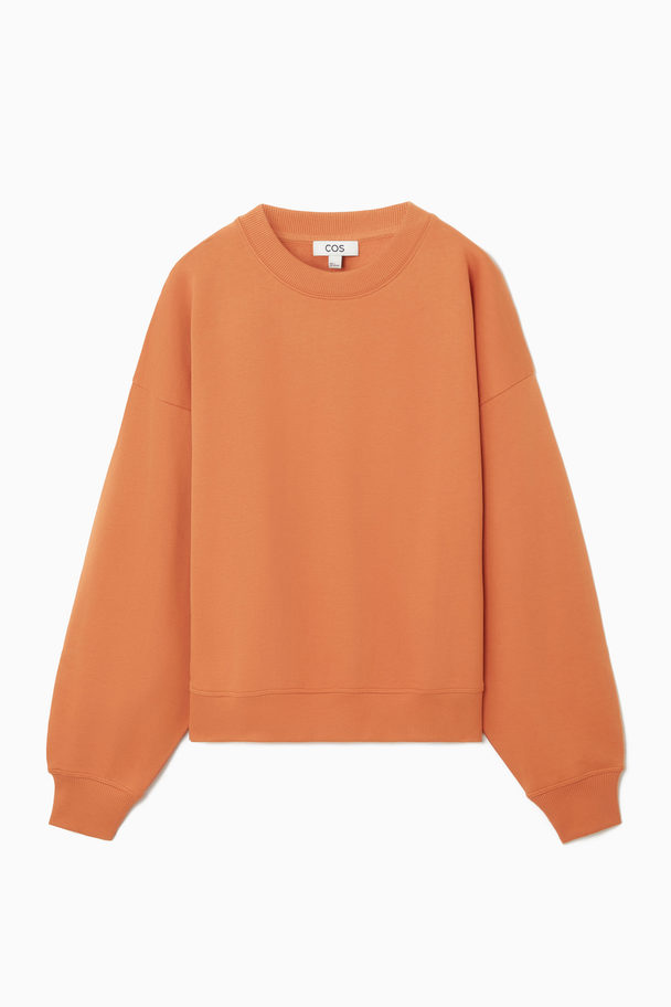 COS Oversized Jersey Sweatshirt Terracotta