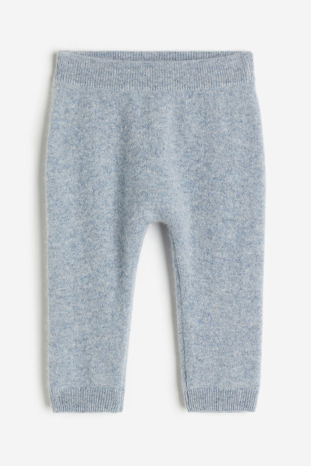 H&M Cashmere Trousers Blue Marl