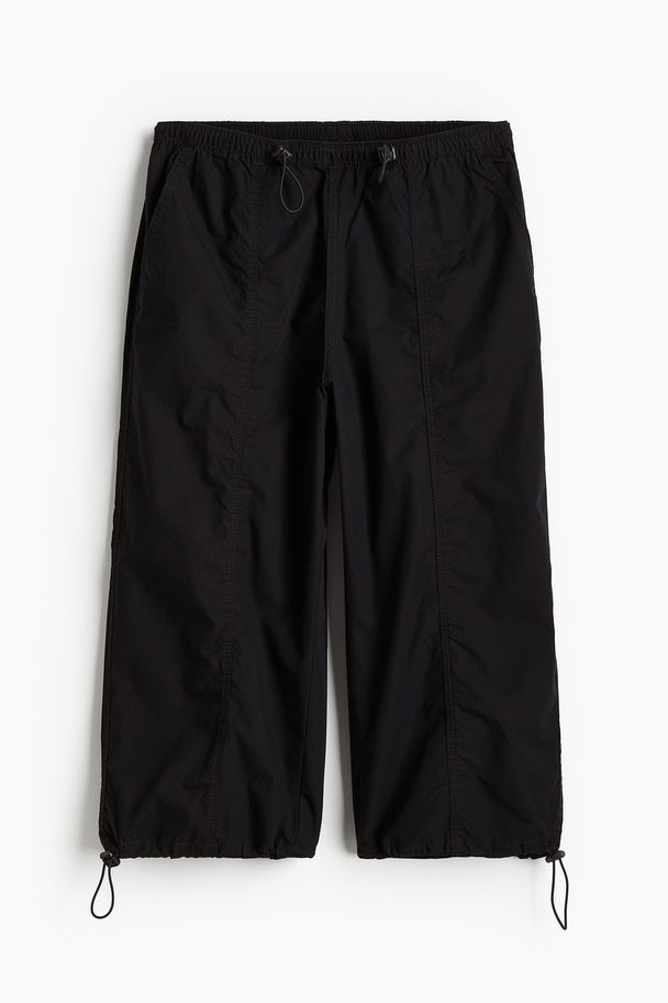 H&M Cargo-Caprihose Schwarz