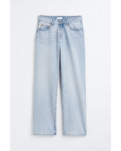 Straight Low Jeans Hellblau