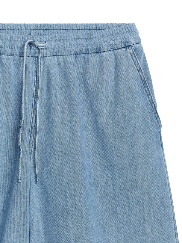 ARKET Shorts I Denimtwill Lyseblå