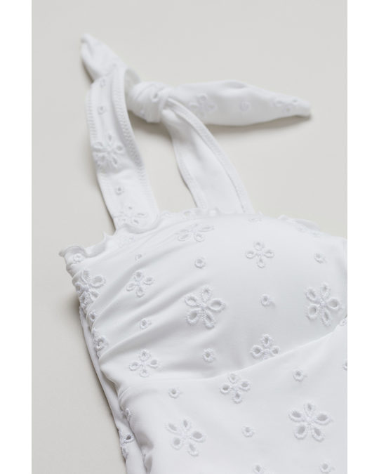 H&M Padded-cup Swimsuit White