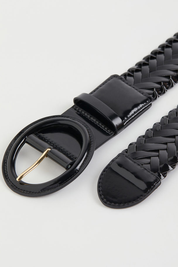 H&M Braided Waist Belt Black