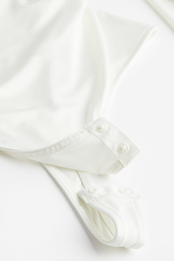 H&M Gathered Thong Body White
