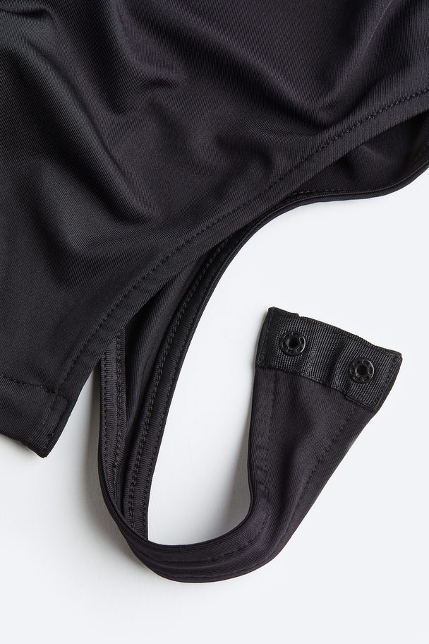 Gathered Thong Body Black Black – For 16 EUR