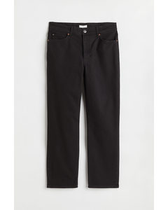 H&amp;M+ Straight High Ankle Jeans Schwarz