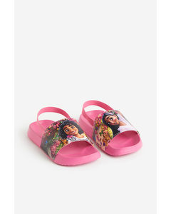 Printed Pool Shoes Pink/encanto