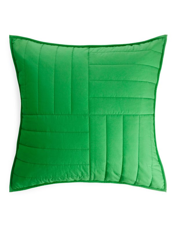 Pia Wallén Arket And Pia Wallén Quilted Cushion Cover Green