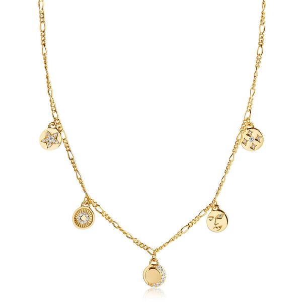 Sif Jakobs Jewellery Halskette Portofino - 18Kvergoldet mit weißen Zirkonia