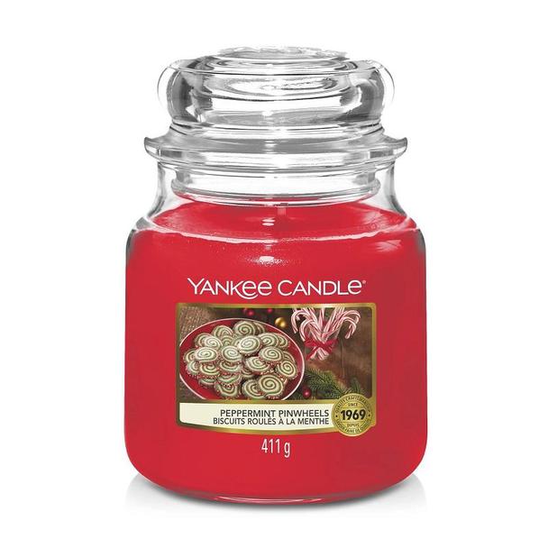 Yankee Candle Yankee Candle Classic Medium Jar Peppermint Pinwheels 411g
