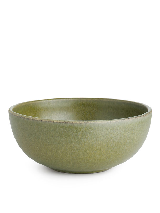 ARKET Stoneware Bowl 14 Cm Green