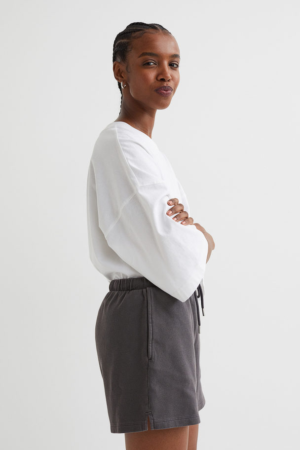 H&M Sweatshirt Shorts Dark Grey