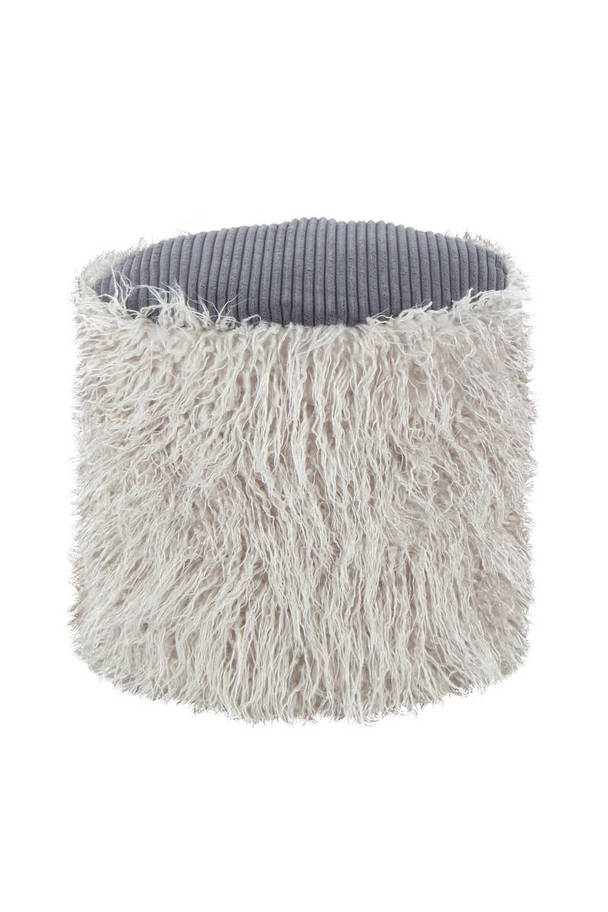 360Living Fellpouf Bobtail 125 grey / dark grey