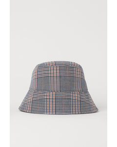 Bucket Hat Blue/checked