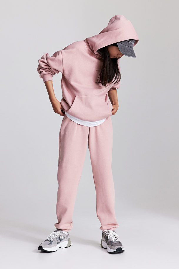 H&M 2er-Pack Joggpants aus Baumwolle Rosa/Cremefarben