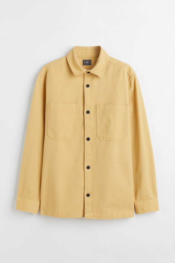 H&M Regular Fit Overshirt Yellow