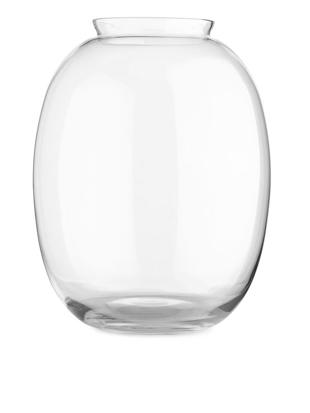 ARKET Delicate Glazen Vaas 25 Cm Helder Glas