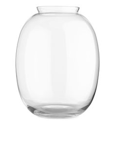 Delicate Glazen Vaas 25 Cm Helder Glas