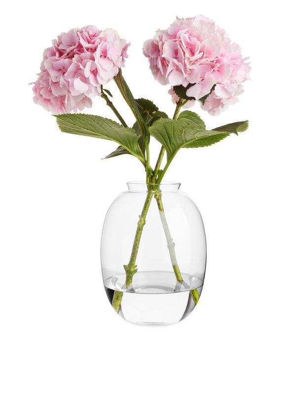 ARKET Delicate Glass Vase 25 Cm Clear Glass