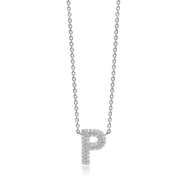 Sif Jakobs Jewellery Halskette Novoli P mit weißen Zirkonia