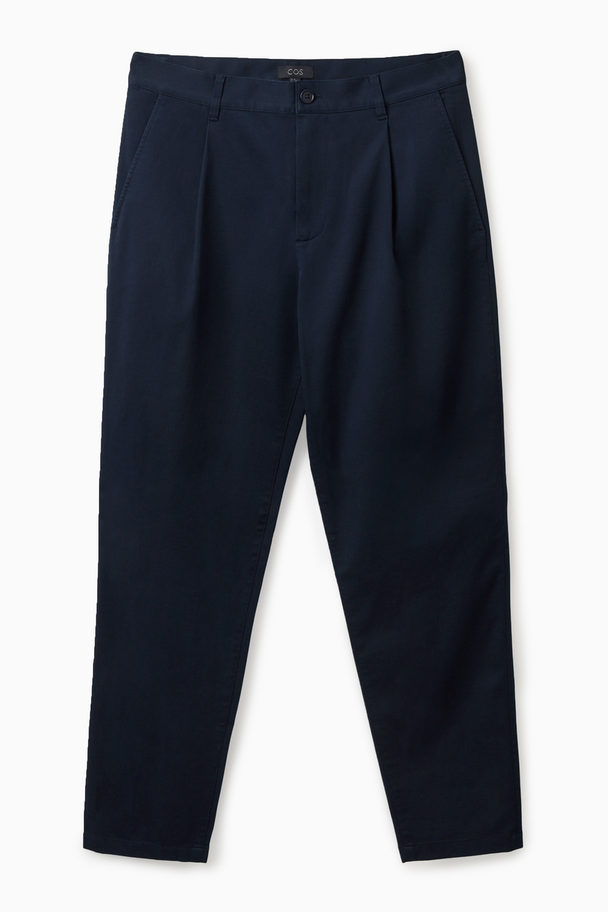 COS Relaxed-fit Tapered Chinos Navy