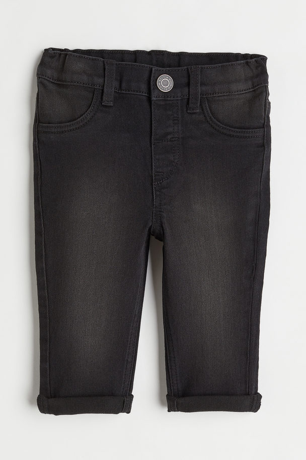 H&M Comfort Stretch Skinny Fit Jeans Schwarz