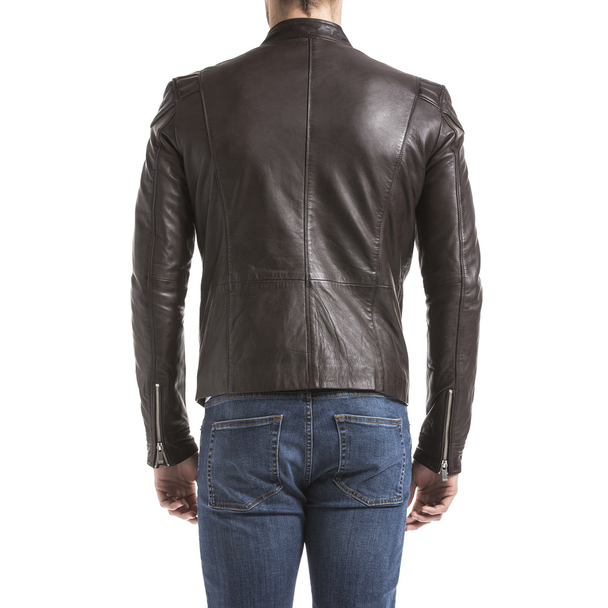 Blue Wellford Leather Jacket Ardesco