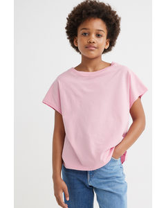 Cotton Jersey Top Light Pink