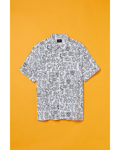 Hemd Regular Fit Weiß/Keith Haring