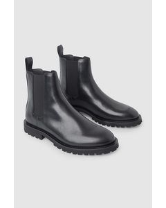 Leather Chelsea Boot Black