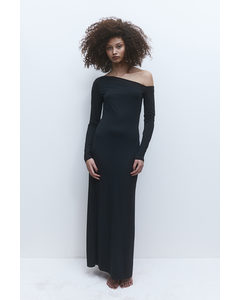 One-shoulder Dress Black