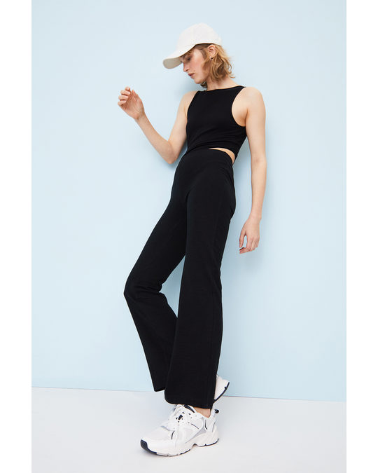 H&M Jersey Trousers Black
