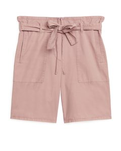 Paperbag-Shorts Pfirsich