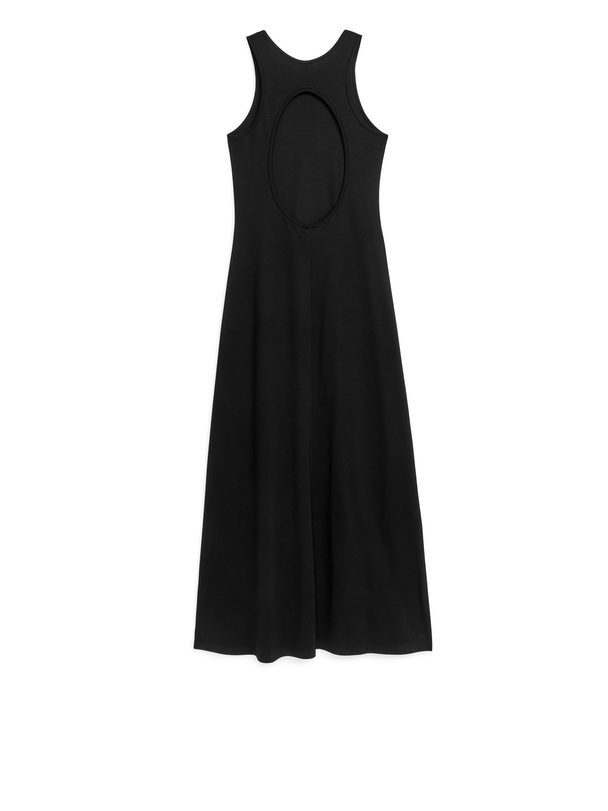 Arket Cut-out Jersey Dress Black