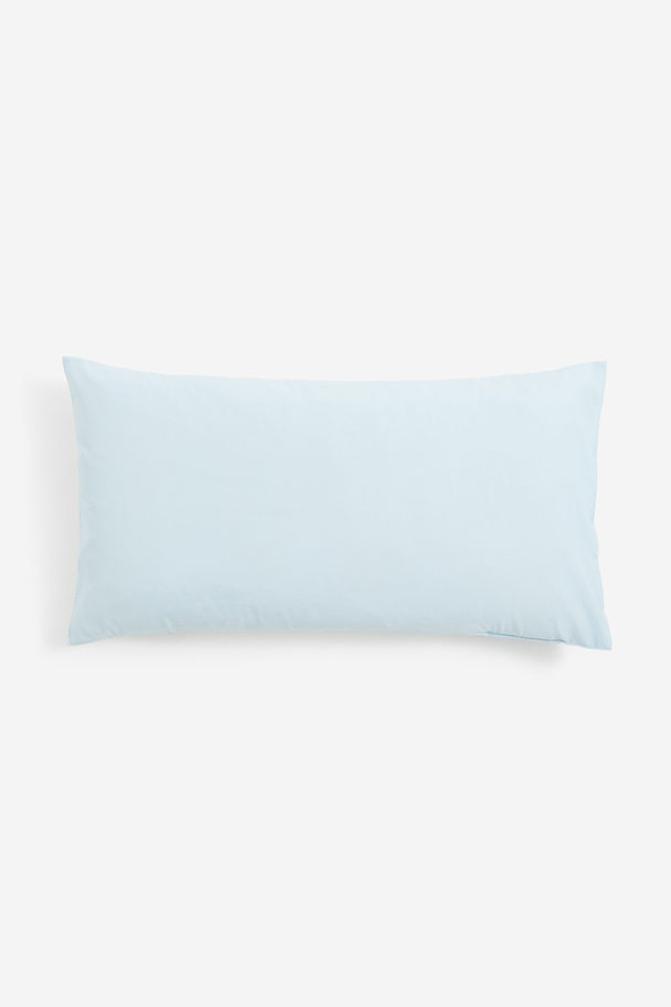 H&M HOME Cotton Pillowcase Light Blue