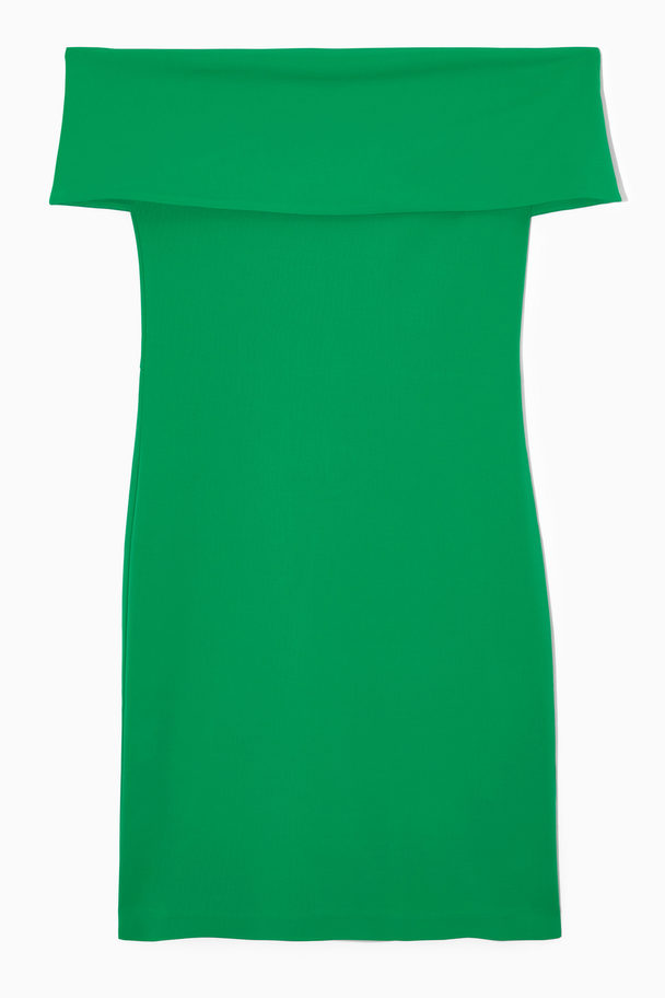 COS Off Shoulder-klänning Grön