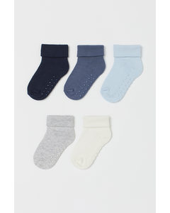 5er-Pack Socken Blau
