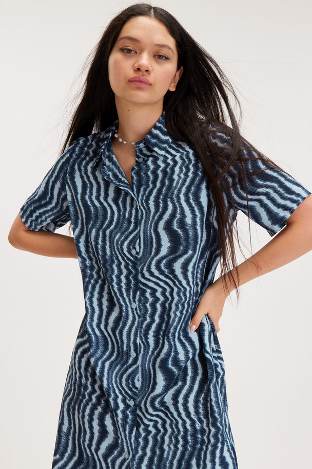 Monki Midi Shirt Dress Dizzie Stripes
