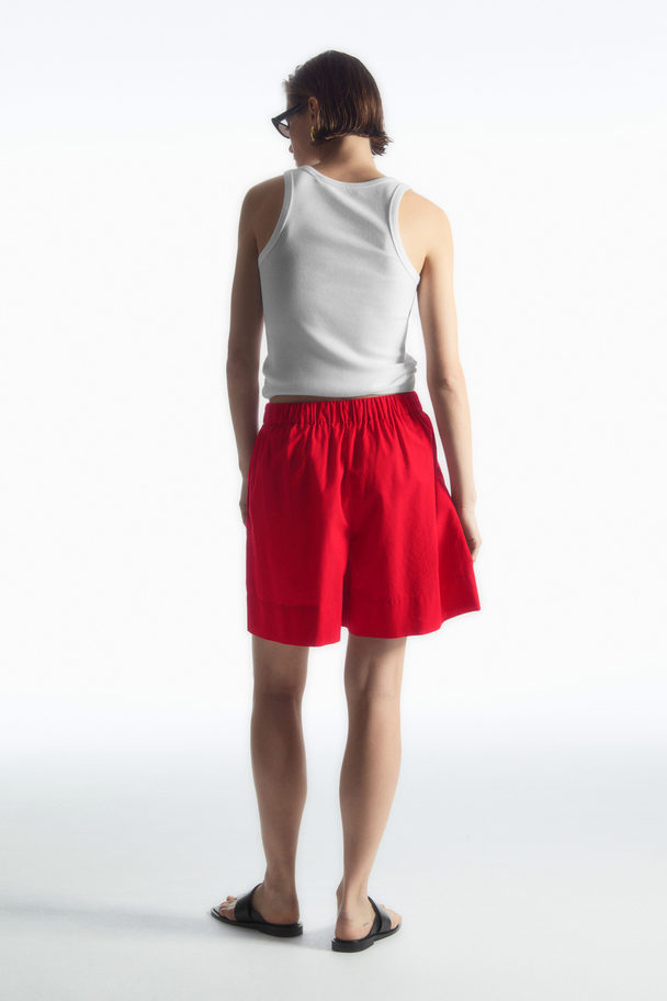 COS Drawstring Shorts Red