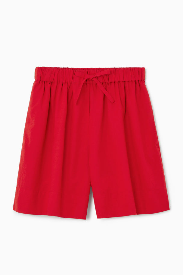 COS Drawstring Shorts Red