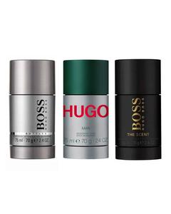 3-pack Hugo Boss Deostick (Bottled + Hugo Man + The Scent 75ml)