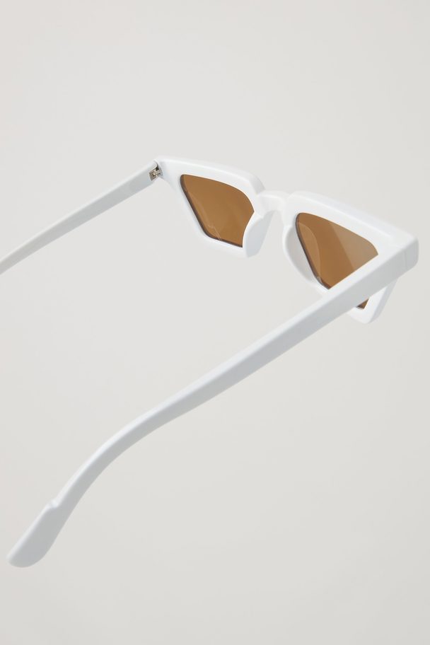 COS Cos X Yuma Labs Cat Eye Sunglasses White