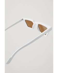 Cos X Yuma Labs Cat Eye Sunglasses White