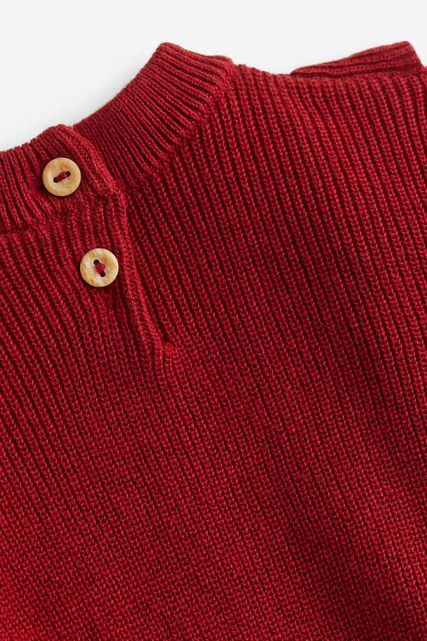 H&M 2-piece Knitted Set Dark Red