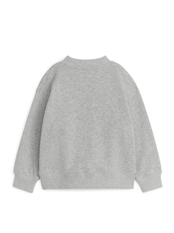 ARKET Sweatshirt mit Print Graumeliert