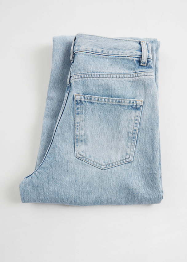 & Other Stories Jeans mit geradem Bein Hellblau